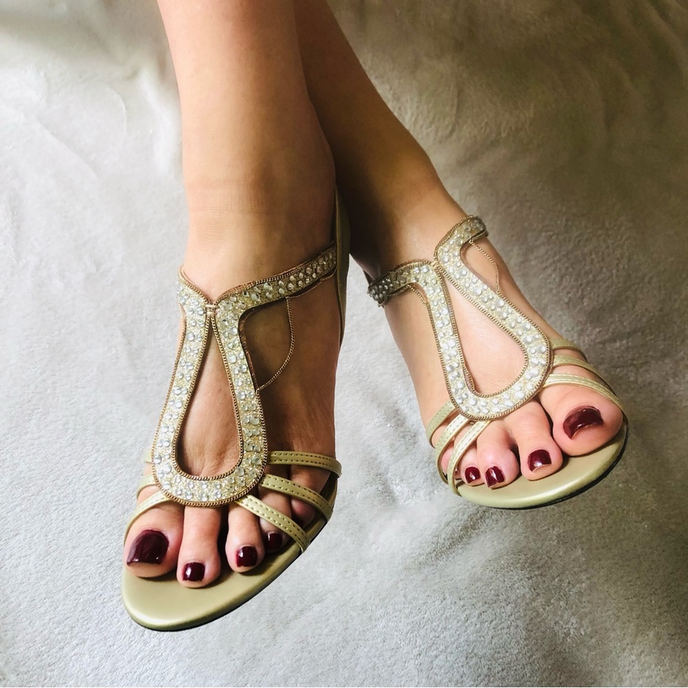 M by Marinelli strappy glam heeled sandal - Size 9M
